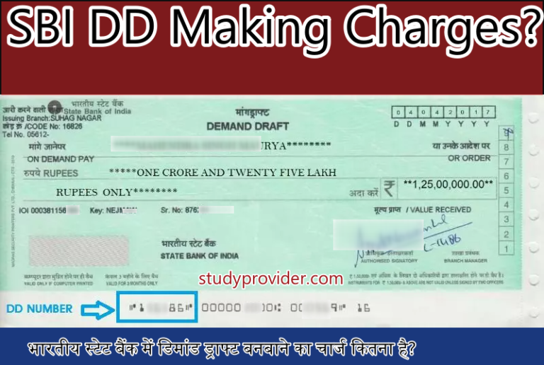 What is Demand Draft? SBI DD Making Charges Study Provider